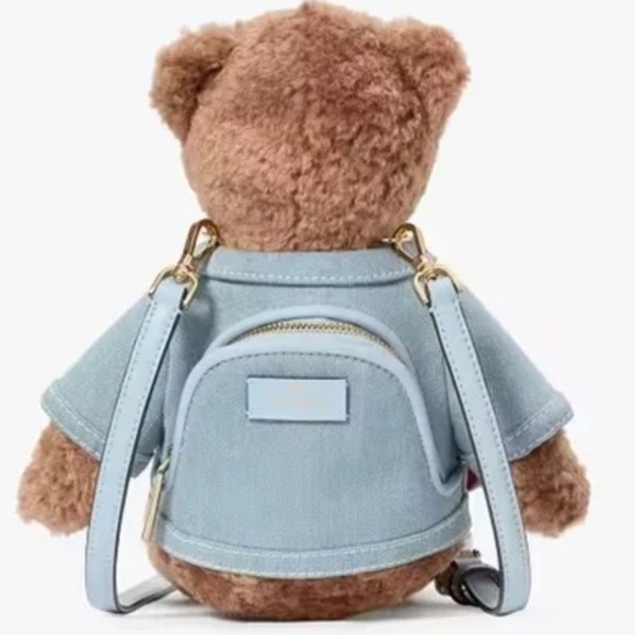NWT Kate Spade 3D Teddy Bear with Heart Crossbody Bag Purse - Picture 4 of 7